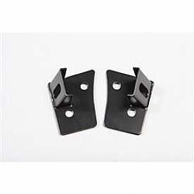 Rugged Ridge Windshield Hinge Light Bracket - Steel Black Set Of 2 - 1102703