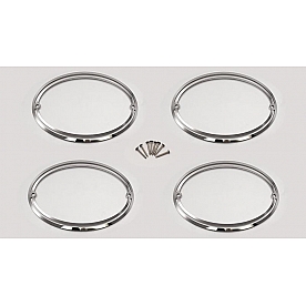 American Car Craft Tail Light Molding - Polished With Mirror Stainless Steel Silver - 032053
