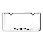 Automotive Gold License Plate Frame - Silver Stainless Steel - LFSTSEC