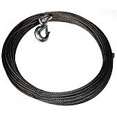 Warn Winch Cable - 15100 Pounds 125 Feet Extra Improved Plow Steel - 23674
