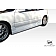 Extreme Dimensions Side Skirt - Primered Fiberglass Reinforced Plastic Black Set of 2 - 101097