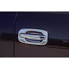 Putco Exterior Door Handle - Silver Chrome Plated ABS Plastic Set Of 4 - 400442