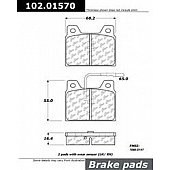 Stop Tech/ Power Slot Brake Pad - 102.01570