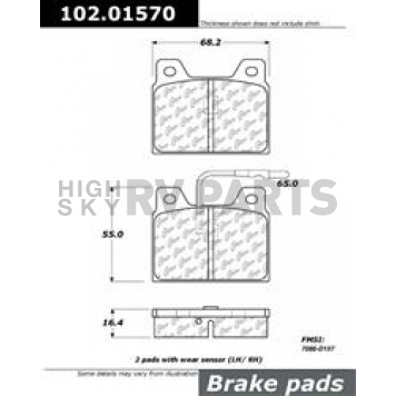 Stop Tech/ Power Slot Brake Pad - 102.01570