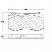 Stop Tech/ Power Slot Brake Pad - 104.12230