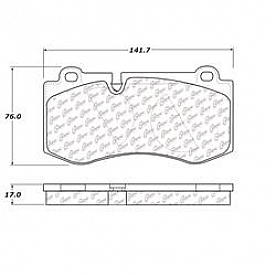 Stop Tech/ Power Slot Brake Pad - 104.12230