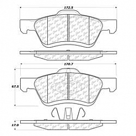 Stop Tech/ Power Slot Brake Pad - 105.10471