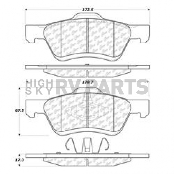 Stop Tech/ Power Slot Brake Pad - 105.10471