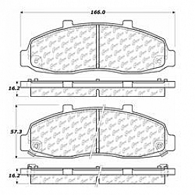 Stop Tech/ Power Slot Brake Pad - 103.06790