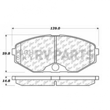 Stop Tech/ Power Slot Brake Pad - 103.04860