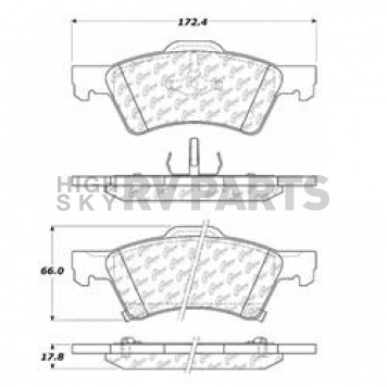 Stop Tech/ Power Slot Brake Pad - 104.08570
