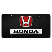 Automotive Gold License Plate - Honda Stainless Steel - DHONRCB