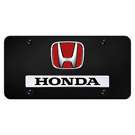 Automotive Gold License Plate - Honda Stainless Steel - DHONRCB