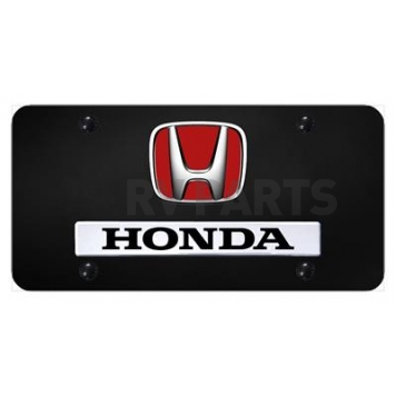 Automotive Gold License Plate - Honda Stainless Steel - DHONRCB