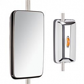 Velvac Exterior Mirror Manual Rectangular Black - V514270014