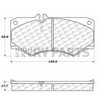 Stop Tech/ Power Slot Brake Pad - 104.09270