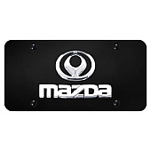 Automotive Gold License Plate - Mazda/Name Old Logo Stainless Steel - DMAZCB