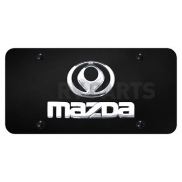 Automotive Gold License Plate - Mazda/Name Old Logo Stainless Steel - DMAZCB