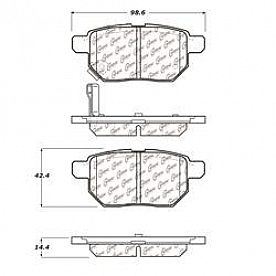 Stop Tech/ Power Slot Brake Pad - 106.13540