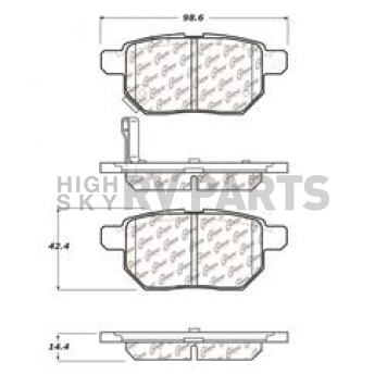 Stop Tech/ Power Slot Brake Pad - 106.13540
