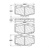 Stop Tech/ Power Slot Brake Pad - 103.04360