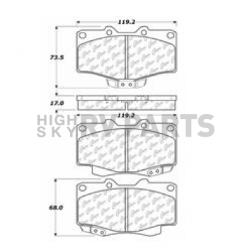 Stop Tech/ Power Slot Brake Pad - 103.04360