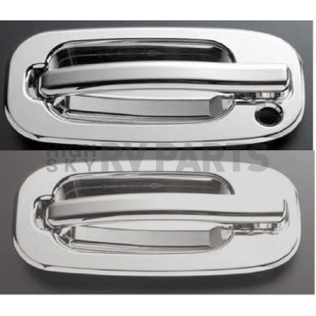 All Sales Exterior Door Handle -  Chrome Plated Aluminum Set Of 2 - 901C