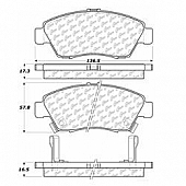 Stop Tech/ Power Slot Brake Pad - 300.06210