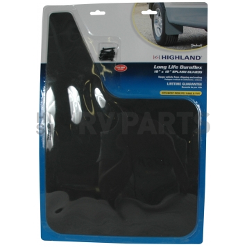 Highland Mud Flap - Black Duraflex Set Of 2 - 1005700-1