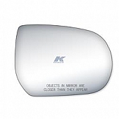 K-Source Exterior Mirror Glass Oval Power/ Manual Single - 90254