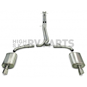 Corsa Performance Exhaust Sport Cat Back System - 14315BLK-1