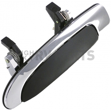 Help! By Dorman Exterior Door Handle - Plastic Black Housing With Silver Insert Single - 81981-2