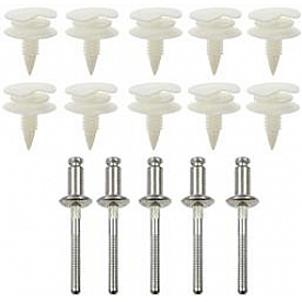 Dorman (OE Solutions) Panel Retainer - White Nylon And Steel 1 - 702-004