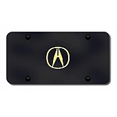 Automotive Gold License Plate - Acura Logo Stainless Steel - ACUGB
