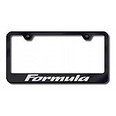 Automotive Gold License Plate Frame - Black Stainless Steel - LFFMAEB