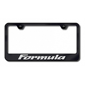 Automotive Gold License Plate Frame - Black Stainless Steel - LFFMAEB
