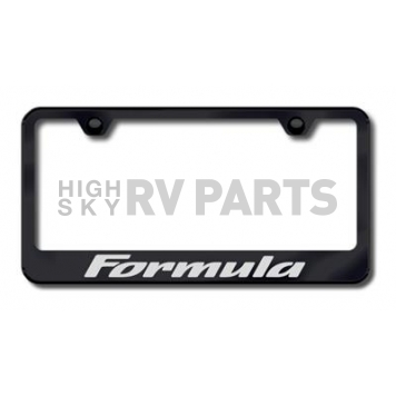 Automotive Gold License Plate Frame - Black Stainless Steel - LFFMAEB