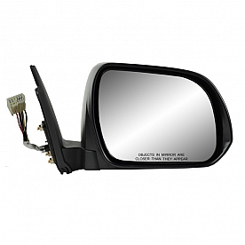 K-Source Exterior Mirror Electric OEM Black Single - 70181T