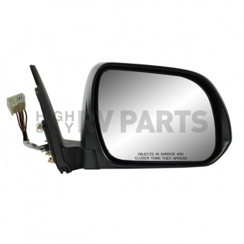 K-Source Exterior Mirror Electric OEM Black Single - 70181T