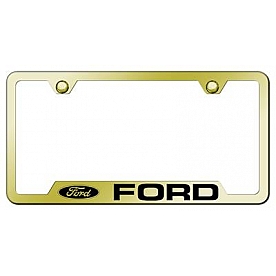 Automotive Gold License Plate Frame - Gold Stainless Steel - GFFOREG