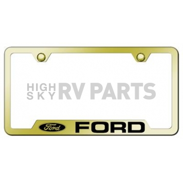Automotive Gold License Plate Frame - Gold Stainless Steel - GFFOREG