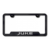 Automotive Gold License Plate Frame - Silver Stainless Steel - GFJUKEEC