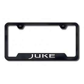 Automotive Gold License Plate Frame - Silver Stainless Steel - GFJUKEEC