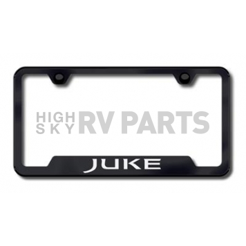 Automotive Gold License Plate Frame - Silver Stainless Steel - GFJUKEEC