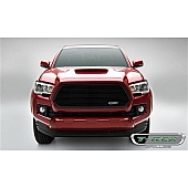 T-Rex Truck Products Grille Insert - Horizontal Bar Hexagonal Black Powder Coated Aluminum - 6219421