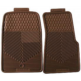 Highland Floor Mat - Direct-Fit Tan Rubber Set of 2 - 4403700