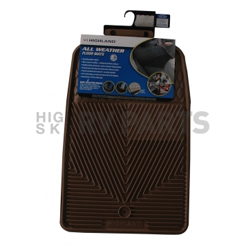 Highland Floor Mat - Direct-Fit Tan Rubber Set of 2 - 4403700-1