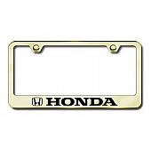 Automotive Gold License Plate Frame - Gold Stainless Steel - LFHONEG
