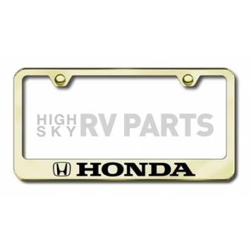 Automotive Gold License Plate Frame - Gold Stainless Steel - LFHONEG