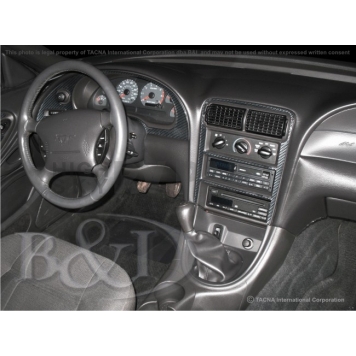 B & I Fender Dash Panel Trim WD019ASDB-1